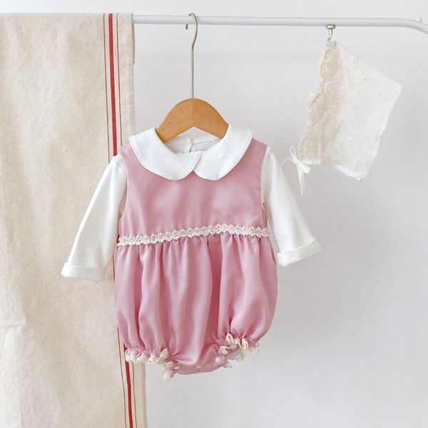 rompers 2021 autumn baby girls bodysuit solid color kids cotton clothes infant boys sleeveless jumpsuit with lace hat 0-3y, Blue
rompers 2021 autumn baby girls bodysuit solid color kids cotton clothes infant boys sleeveless jumpsuit with lace hat 0-3y, Blue