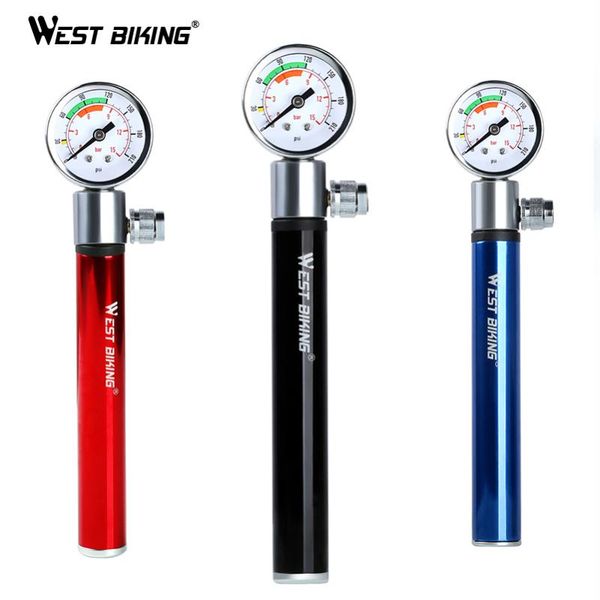 bike pumps west biking mini bicycle pump with pressure gauge 120 psi hand cycling presta and schrader ball road mtb tire
bike pumps west biking mini bicycle pump with pressure gauge 120 psi hand cycling presta and schrader ball road mtb tire