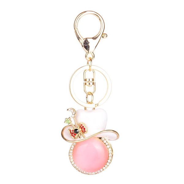 keychains drip alloy keychain chaveiro drop oil glaze magic hat opal rhinestone crystal beads stainless key ring, Silver
keychains drip alloy keychain chaveiro drop oil glaze magic hat opal rhinestone crystal beads stainless key ring, Silver