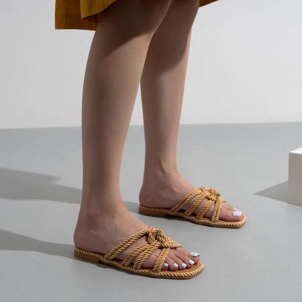 slippers 2021 women knot hollow out concise female casual summer elegant slides ladies solid fashion style flat plus size, Black
slippers 2021 women knot hollow out concise female casual summer elegant slides ladies solid fashion style flat plus size, Black