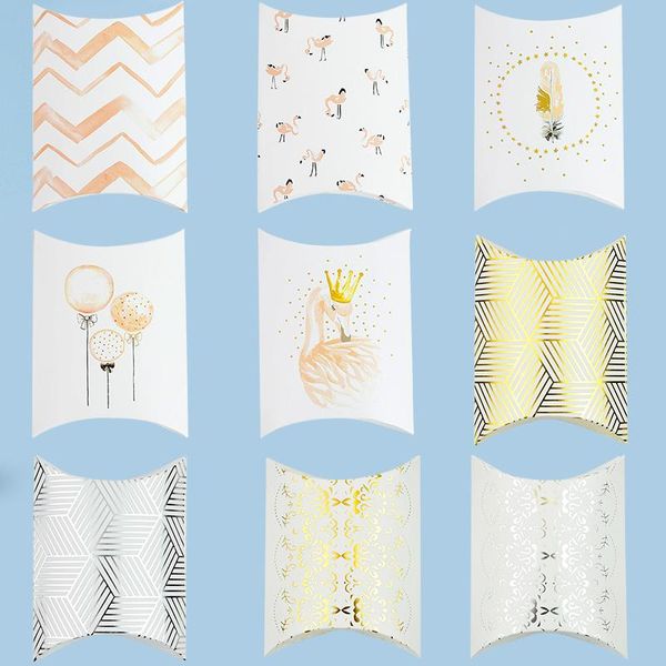 gift wrap creative white pillow shape paper boxes bronzing pattern decorative candy box wedding birthday package cookie bags
gift wrap creative white pillow shape paper boxes bronzing pattern decorative candy box wedding birthday package cookie bags