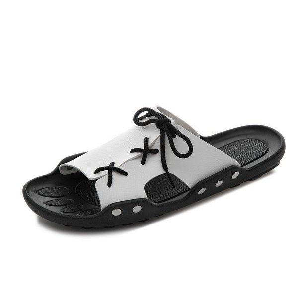 slippers men's summer fashion outdoor cool beach word comfortable, Black