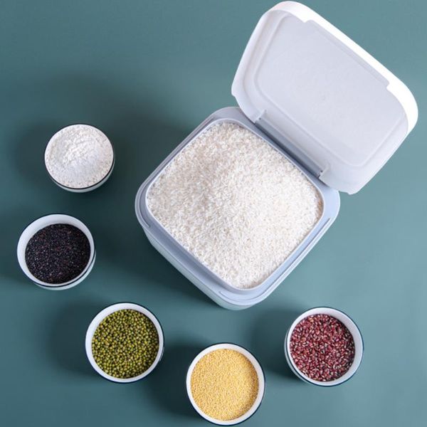 1pc rice storage container with lid grain flour dispenser moisture-proof bin box bottles & jars
1pc rice storage container with lid grain flour dispenser moisture-proof bin box bottles & jars