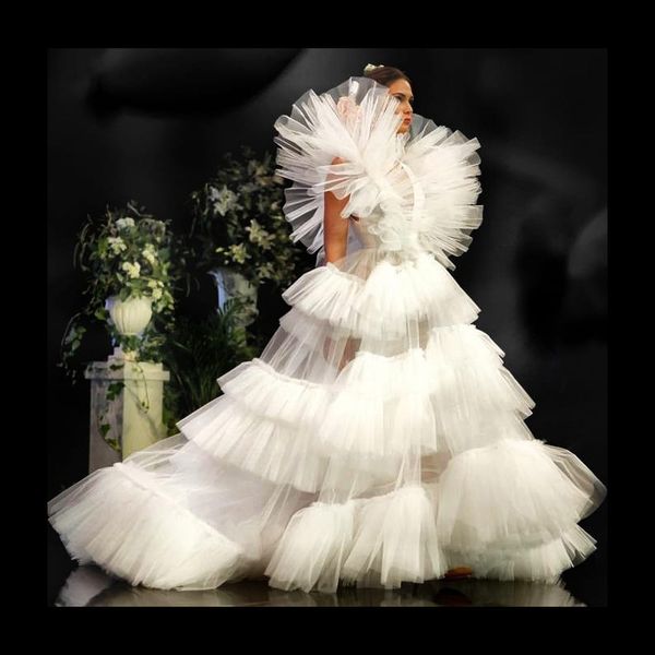 deep v neck tulle layered sleepwear dress for p shoot extra puffy ruffles bridal gowns custom made long women prom party evening dresses, White
deep v neck tulle layered sleepwear dress for p shoot extra puffy ruffles bridal gowns custom made long women prom party evening dresses, White