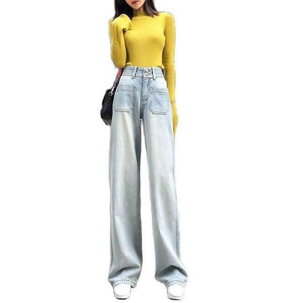 women's jeans spring pants wide-leg 2021 casual fashion harajuku light blue loose denim trousers mopping y2k
women's jeans spring pants wide-leg 2021 casual fashion harajuku light blue loose denim trousers mopping y2k