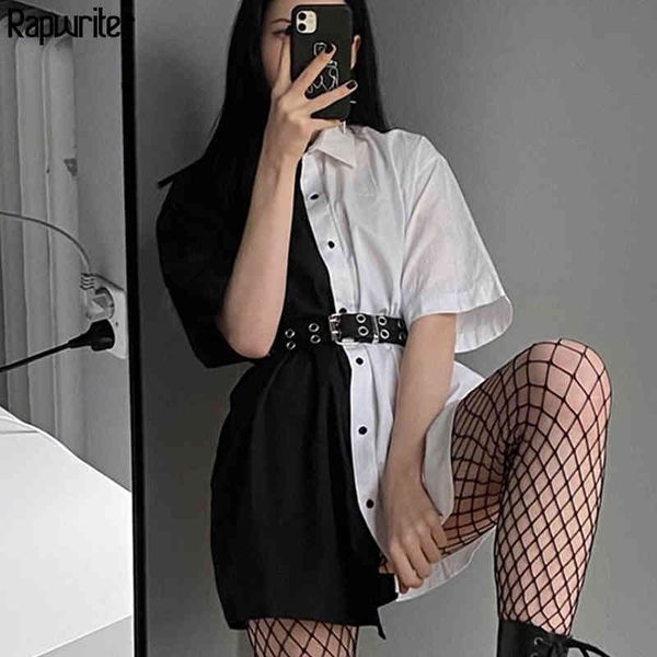 rapwriter gothic panelled turn down neck women's shirt long blouse women single buttons short sleeve loose blusas 210415, White
rapwriter gothic panelled turn down neck women's shirt long blouse women single buttons short sleeve loose blusas 210415, White
