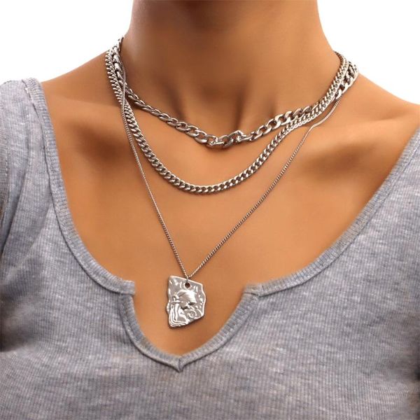 pendant necklaces vintage silver color chain choker necklace punk irregular metal charm for women jewelry gift neck 2022
pendant necklaces vintage silver color chain choker necklace punk irregular metal charm for women jewelry gift neck 2022