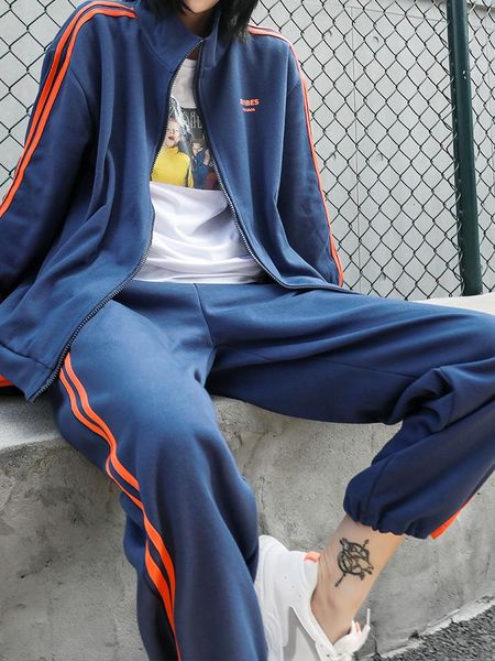 retro casual sportswear suit female spring autumn korean style two piece fashion loose vetement femme women clothing women's pants, White
retro casual sportswear suit female spring autumn korean style two piece fashion loose vetement femme women clothing women's pants, White