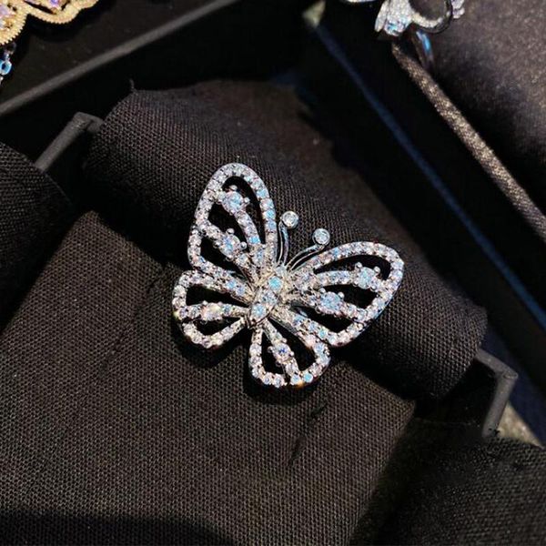 cluster rings hollow bowknot solid 925 sterling silver cute butterfly ring engagement wedding band for women temperament fine jewelry, Golden;silver
cluster rings hollow bowknot solid 925 sterling silver cute butterfly ring engagement wedding band for women temperament fine jewelry, Golden;silver