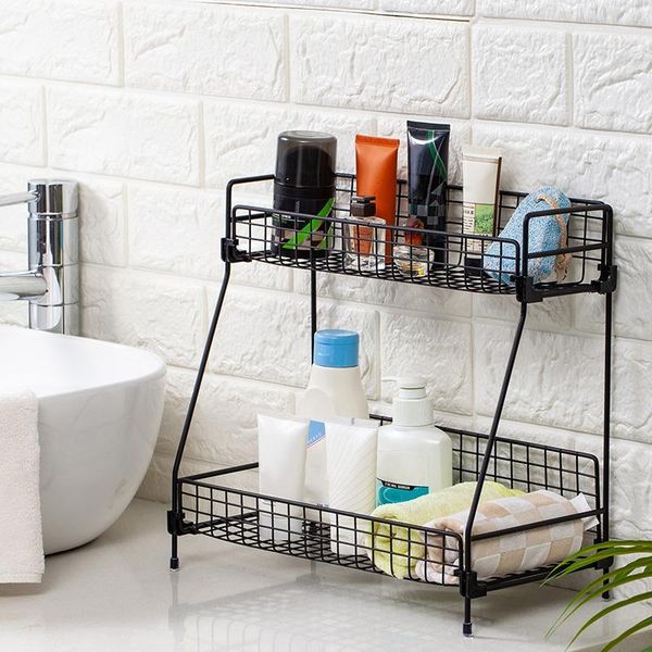 household disassembly double-layer storage rack black large ins style deskhome holders baskets basket bathroom shelves
household disassembly double-layer storage rack black large ins style deskhome holders baskets basket bathroom shelves