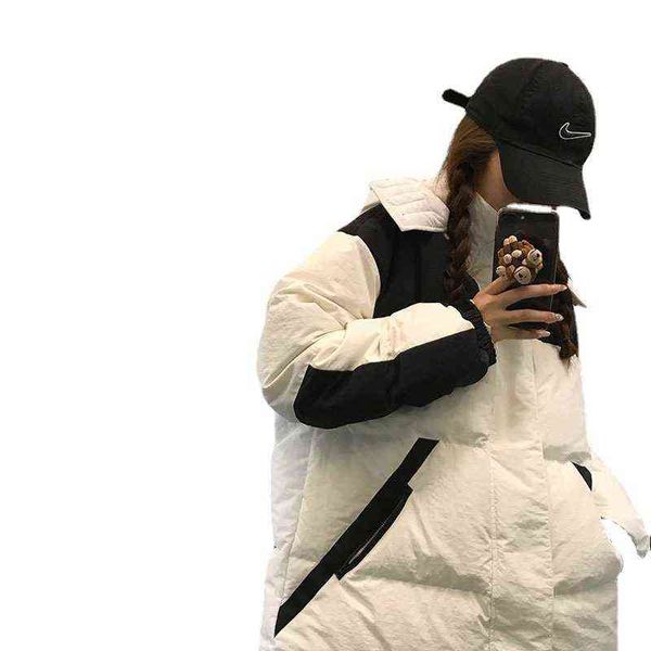 girl wang's black and white down cotton et autumn winter 2021 short bread korean loose thick coat
girl wang's black and white down cotton et autumn winter 2021 short bread korean loose thick coat