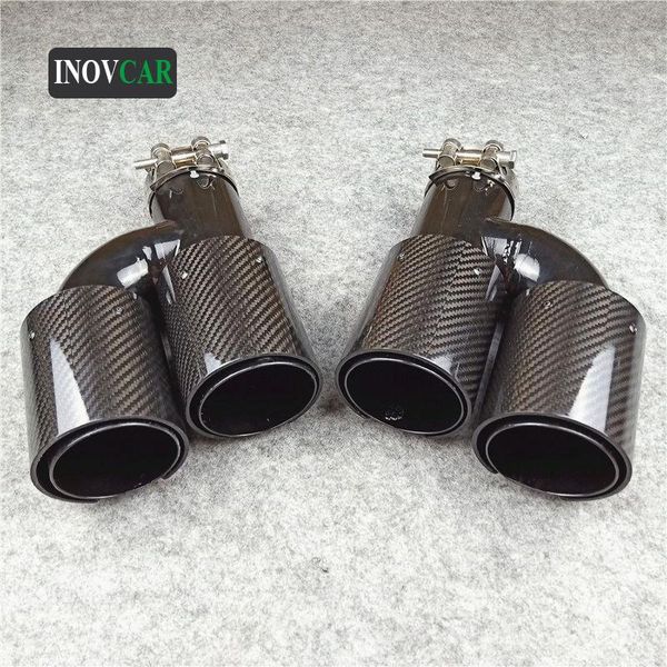 motorcycle exhaust system a pair h style glossy black stainless steel pipe tailtip muffler auto for b m w double carbon tip
motorcycle exhaust system a pair h style glossy black stainless steel pipe tailtip muffler auto for b m w double carbon tip