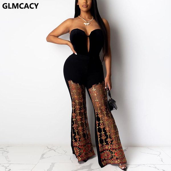 women's jumpsuits & rompers women summer tube mesh wide leg overalls elegant party club jumpsuit chic streetwear, Black;white
women's jumpsuits & rompers women summer tube mesh wide leg overalls elegant party club jumpsuit chic streetwear, Black;white
