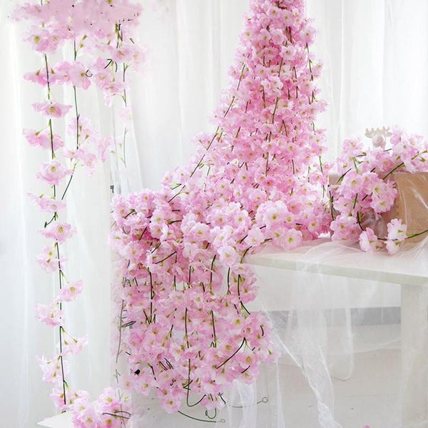decorative flowers & wreaths 2m artificial flower sakura cherry blossom rattan wedding decoration scene home tracery wall arch cited
decorative flowers & wreaths 2m artificial flower sakura cherry blossom rattan wedding decoration scene home tracery wall arch cited