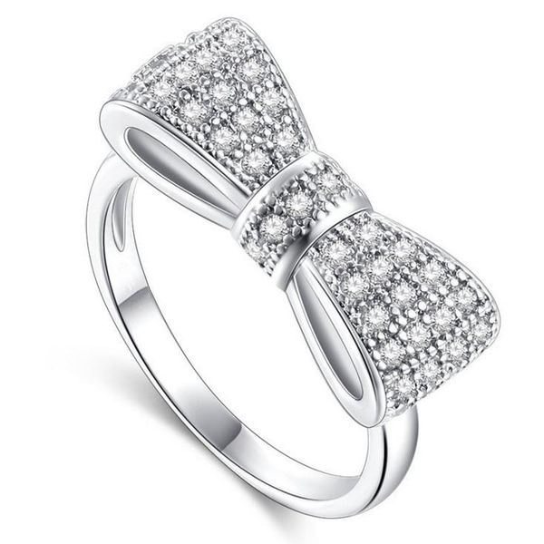 wedding rings white bow knot micro-inlaid zircon ring european and american engagement jewelry, Slivery;golden
wedding rings white bow knot micro-inlaid zircon ring european and american engagement jewelry, Slivery;golden
