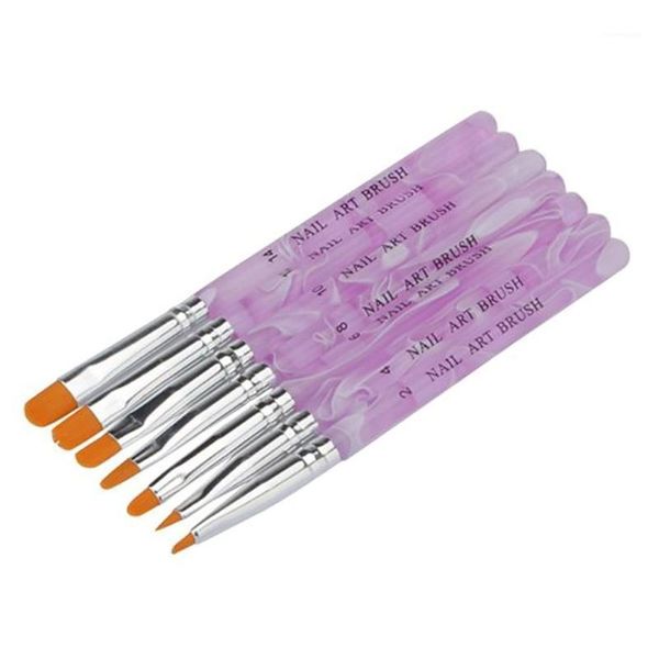 soft synthetic bristles nail brush wave rod 7 pieces set woman portable effective pen1, Yellow
soft synthetic bristles nail brush wave rod 7 pieces set woman portable effective pen1, Yellow
