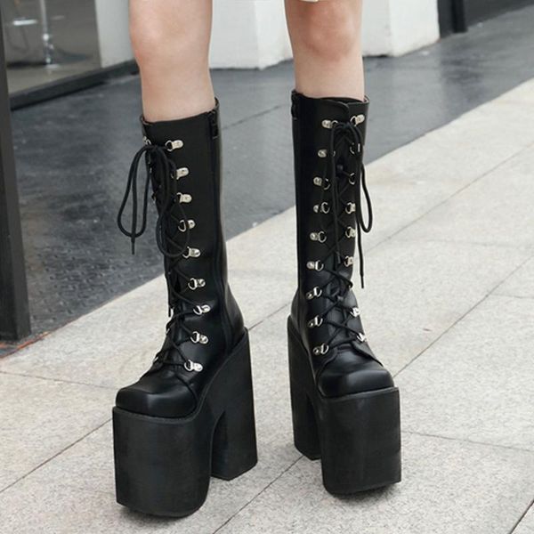 boots gigifox brand big size 43 super thick platform square high heels fashion shoelaces shoes women motorcycles female, Black
boots gigifox brand big size 43 super thick platform square high heels fashion shoelaces shoes women motorcycles female, Black