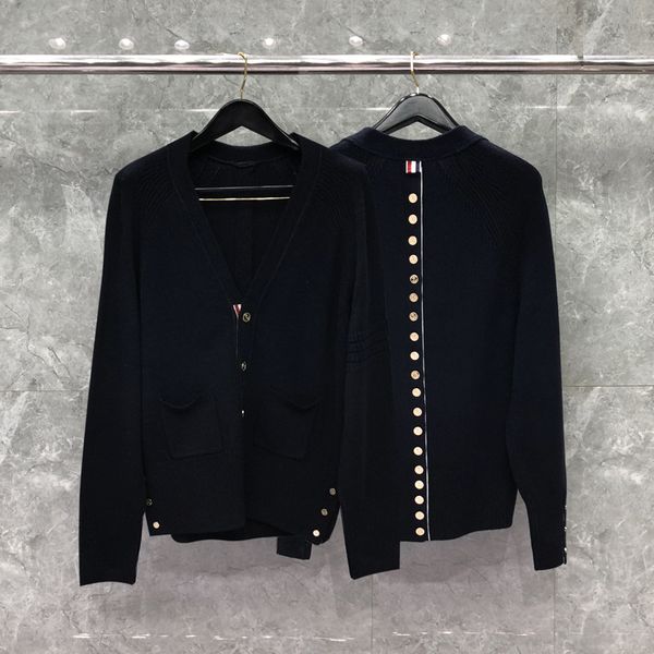 men's sweaters thom cardigan wool sweater gold breasted high street tb striped coat outerwear knitted korean design quality hvdo, White;black
men's sweaters thom cardigan wool sweater gold breasted high street tb striped coat outerwear knitted korean design quality hvdo, White;black