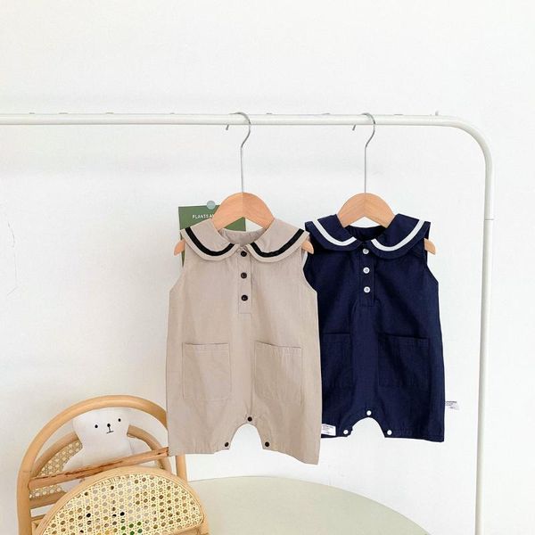 jumpsuits born baby boys romper sailor sleeveless girls jumpsuit summer infant navy collar sunsuit toddler clothes overalls, Blue
jumpsuits born baby boys romper sailor sleeveless girls jumpsuit summer infant navy collar sunsuit toddler clothes overalls, Blue