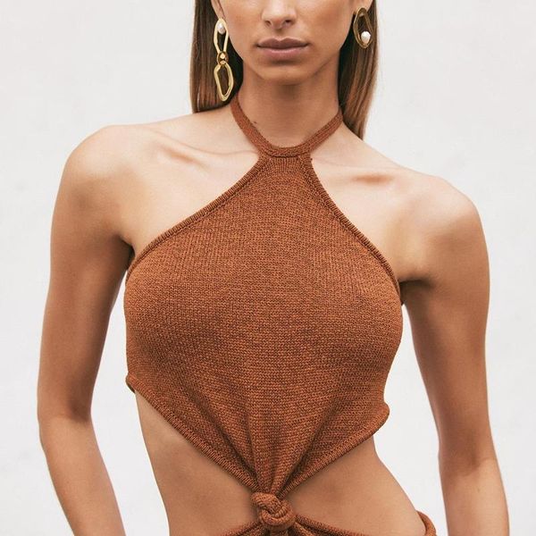 women's swimwear bikini cover-ups elegant halter high waist belted summer beach dress crochet tunic women wear swim suit cover up, White;black
women's swimwear bikini cover-ups elegant halter high waist belted summer beach dress crochet tunic women wear swim suit cover up, White;black