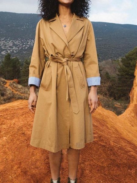 women's trench coats women nothced double-breasted long coat long-sleeved with belt ladies jacket outwear sashes autumn winter, Tan;black
women's trench coats women nothced double-breasted long coat long-sleeved with belt ladies jacket outwear sashes autumn winter, Tan;black