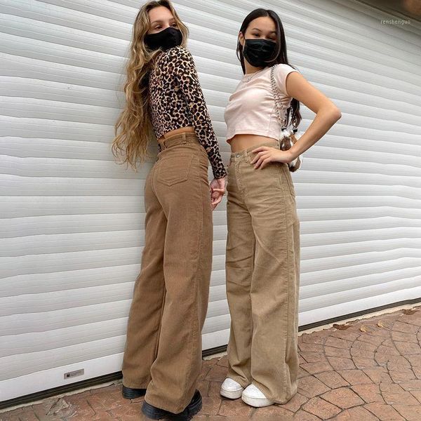 women's pants & capris women corduroy straight-leg with high waist version street casual style solid color spring autumn clothing, Black;white
women's pants & capris women corduroy straight-leg with high waist version street casual style solid color spring autumn clothing, Black;white