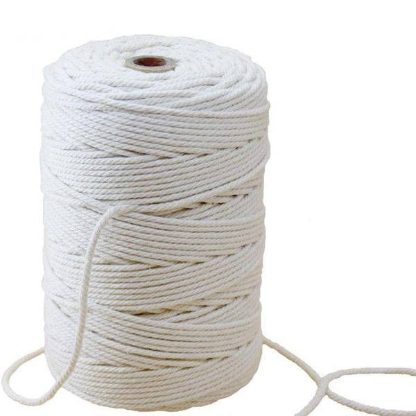 4mm macrame rope twisted string cotton cord for handmade pure white diy home wedding accessories gift yarn, Black;white
4mm macrame rope twisted string cotton cord for handmade pure white diy home wedding accessories gift yarn, Black;white