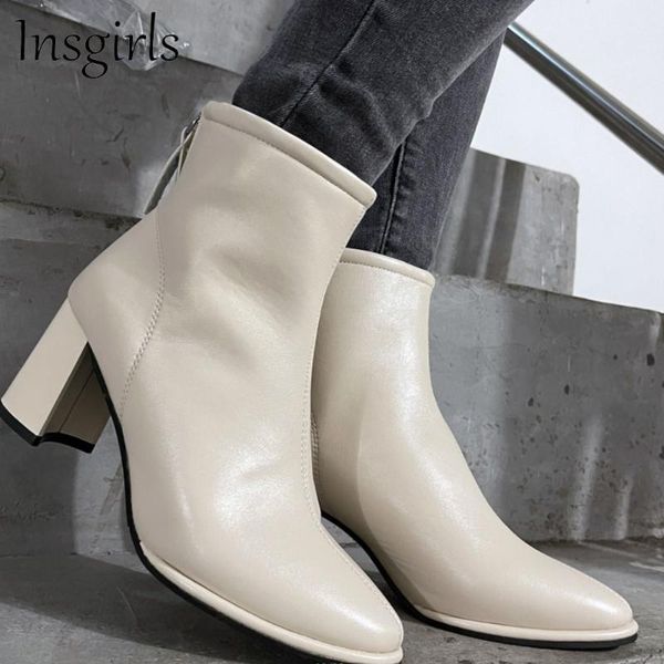 boots women's british style shoes 2021 autumn winter elegant chunky heel ladies pointed toe office dress party wedding pump ankle boot, Black
boots women's british style shoes 2021 autumn winter elegant chunky heel ladies pointed toe office dress party wedding pump ankle boot, Black