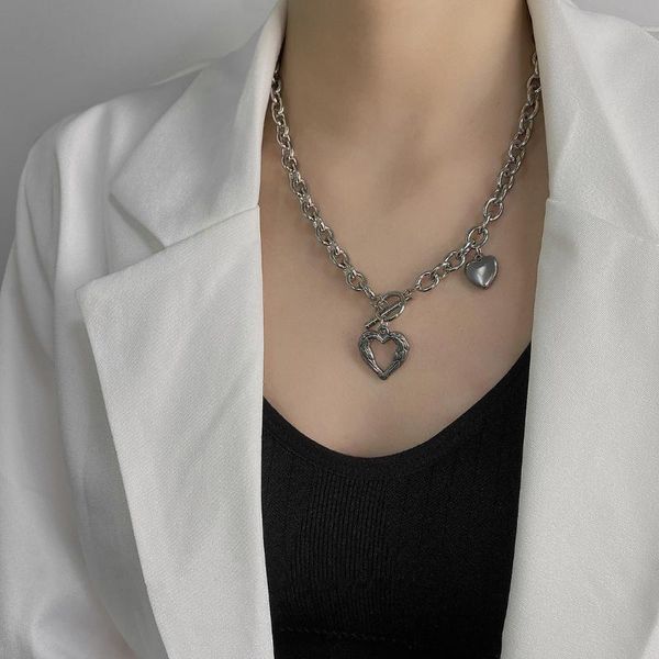 chains modern jewelry heart pendant necklace design vintage temperament one layer chain for girl lady gifts, Silver
chains modern jewelry heart pendant necklace design vintage temperament one layer chain for girl lady gifts, Silver