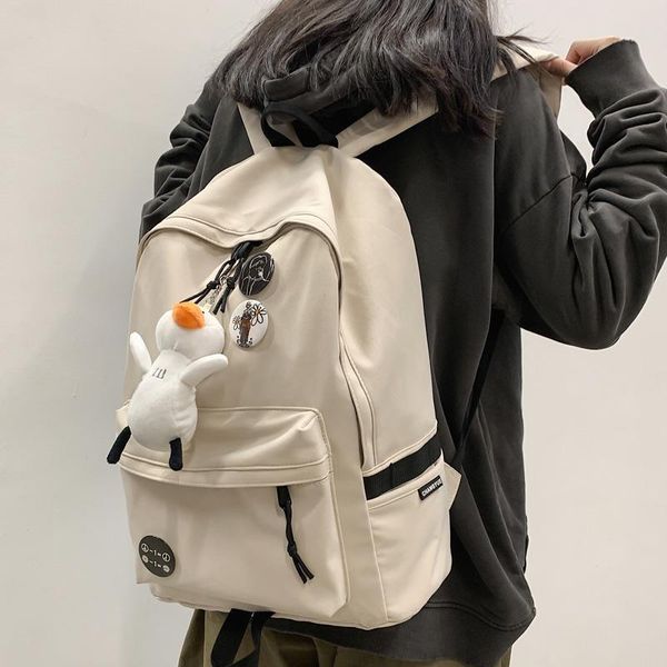solid color waterproof nylon lovers backpack portable travel bag college student schoolbag laptop
solid color waterproof nylon lovers backpack portable travel bag college student schoolbag laptop