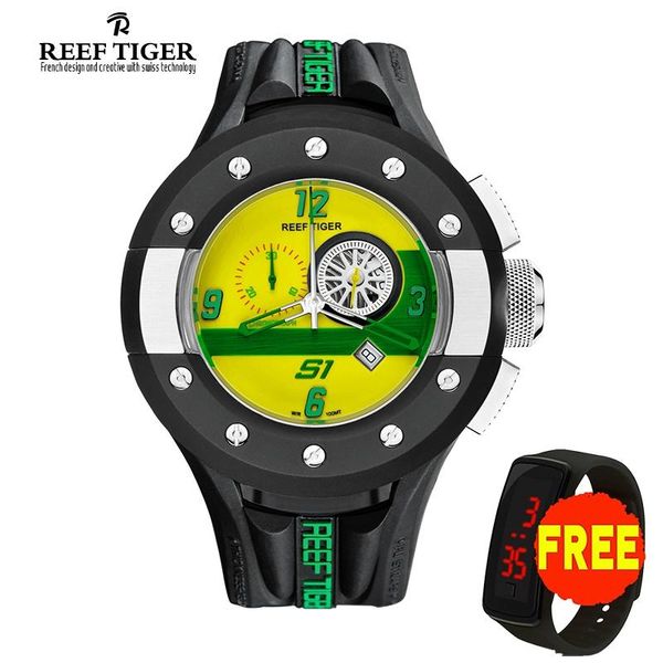wristwatches reef tiger/rt mens chronograph sport watches dashboard dial quartz movement watch with date sgreen yellow rga3027, Slivery;brown
wristwatches reef tiger/rt mens chronograph sport watches dashboard dial quartz movement watch with date sgreen yellow rga3027, Slivery;brown