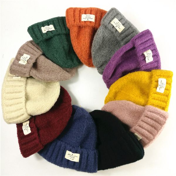 fashionable pure wool autumn winter new knitted hat, Black;white 
fashionable pure wool autumn winter new knitted hat, Black;white