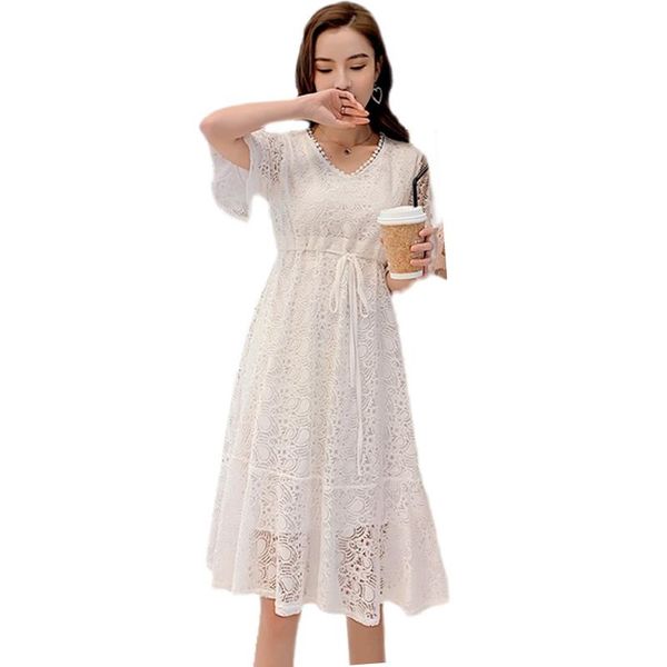 summer plus size lace dress cute midi dresses for pregnant women maternity elegant fashion clothes pregnancy, White
summer plus size lace dress cute midi dresses for pregnant women maternity elegant fashion clothes pregnancy, White