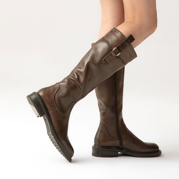boots knee high boots women cow leather long booties side zip metal buckle round toe fashion female shoes handmade 01437, Black
boots knee high boots women cow leather long booties side zip metal buckle round toe fashion female shoes handmade 01437, Black