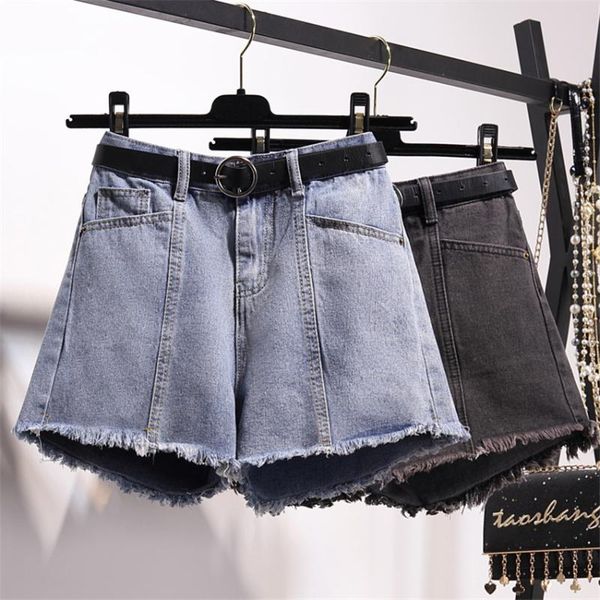 fashion summer women jeans shorts wide leg student lady high waist sashes denim streetwear 839 women's, Blue
fashion summer women jeans shorts wide leg student lady high waist sashes denim streetwear 839 women's, Blue