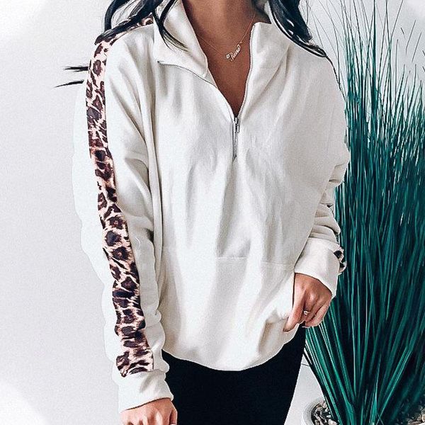 leopard patchwork woman pullovers zipper stand neck full sleeve casual clothes pockets sweatshirts for women women's hoodies &, Black
leopard patchwork woman pullovers zipper stand neck full sleeve casual clothes pockets sweatshirts for women women's hoodies &, Black