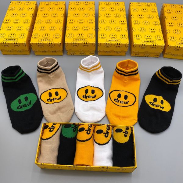 drew house socks male female 5 colors smile face cotton hign street designer ins fashion tide short sock, Black
drew house socks male female 5 colors smile face cotton hign street designer ins fashion tide short sock, Black
