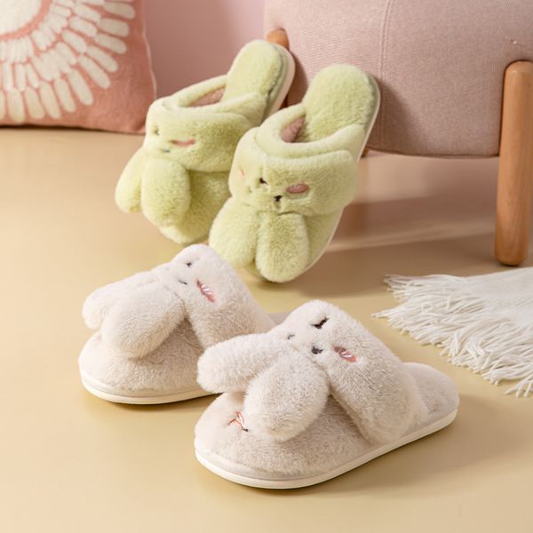 cotton slippers female winter indoor lovely couple a pair of household men's non slip soft bottom wool style, Black
cotton slippers female winter indoor lovely couple a pair of household men's non slip soft bottom wool style, Black