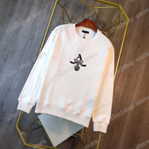 21ss designers hoodies sweatshirts luxury brand mens womens milano embroidery triangle label man france fashion tee quality, Black
21ss designers hoodies sweatshirts luxury brand mens womens milano embroidery triangle label man france fashion tee quality, Black