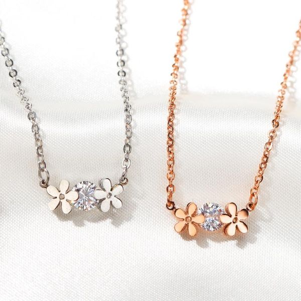 stainless steel women necklaces pendants chain flowers zircon rose gold for girlfriend wife jewelry creativity gift wholesale pendant, Silver
stainless steel women necklaces pendants chain flowers zircon rose gold for girlfriend wife jewelry creativity gift wholesale pendant, Silver
