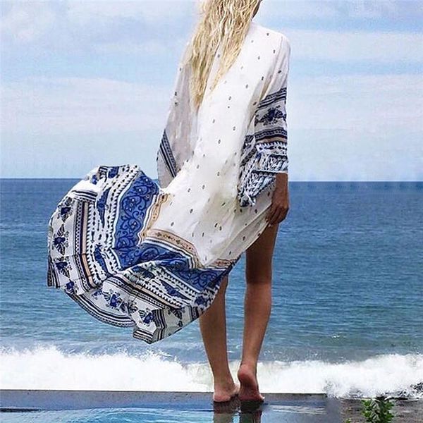 women's blouses & shirts fashion women summer chiffon bikini cover up swimwear bathing suit beach dress long maxi, White
women's blouses & shirts fashion women summer chiffon bikini cover up swimwear bathing suit beach dress long maxi, White