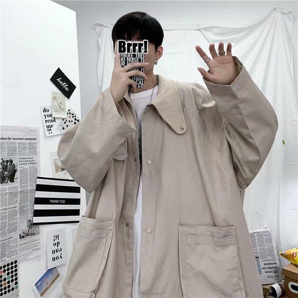 men's jackets spring and autumn retro hong kong style jacket male korean version of the trend ins tooling large pocket, Black;brown
men's jackets spring and autumn retro hong kong style jacket male korean version of the trend ins tooling large pocket, Black;brown