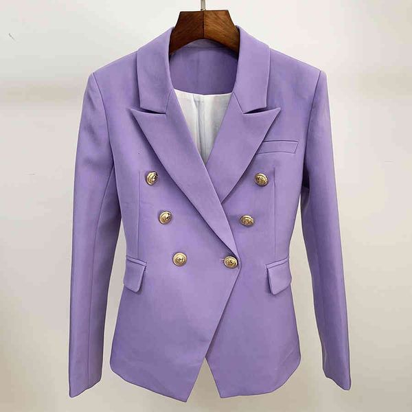 designer women's classic lion buttons double breasted slim fit blazer jacket lavender 201013, White;black
designer women's classic lion buttons double breasted slim fit blazer jacket lavender 201013, White;black