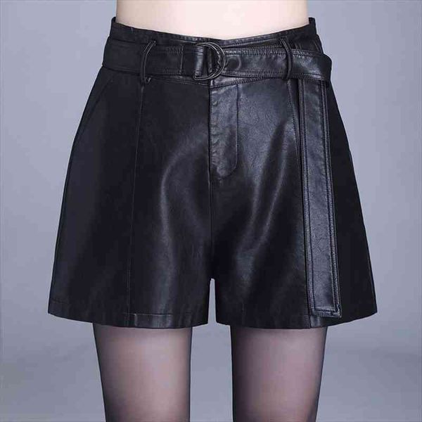 high waist pu leather womens short chic wide leg faux black grey rice white autumn winter loose plus size, White;black
high waist pu leather womens short chic wide leg faux black grey rice white autumn winter loose plus size, White;black