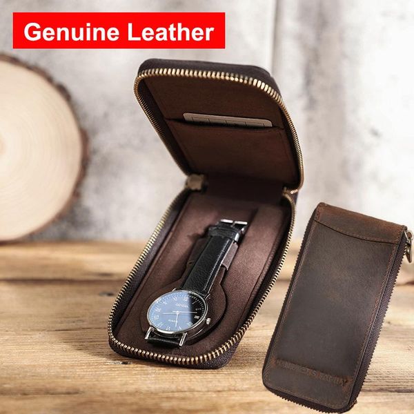 watch boxes & cases genuine leather storage box cow zipper carrying wristwatch case cover organizer pouch protector bag with card slot, Black;blue
watch boxes & cases genuine leather storage box cow zipper carrying wristwatch case cover organizer pouch protector bag with card slot, Black;blue