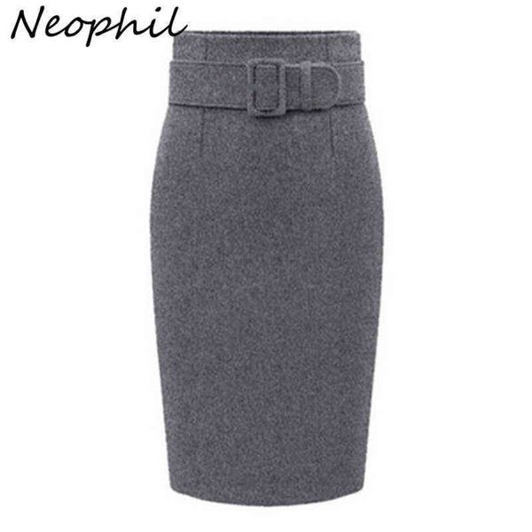 neophil winter gray thick wool midi pencil skirts plus size women casual slim high waist belt office work wear saias s1205 211120, Black
neophil winter gray thick wool midi pencil skirts plus size women casual slim high waist belt office work wear saias s1205 211120, Black