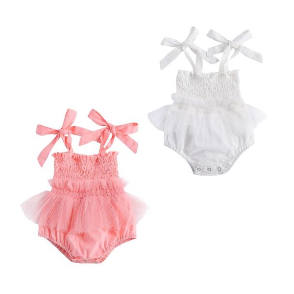 rompers 2021 summer 0-18m toddler baby girl double bows mesh bodysuit dress-style camisole pleated infant one-piece outfit 2 colors, Blue
rompers 2021 summer 0-18m toddler baby girl double bows mesh bodysuit dress-style camisole pleated infant one-piece outfit 2 colors, Blue