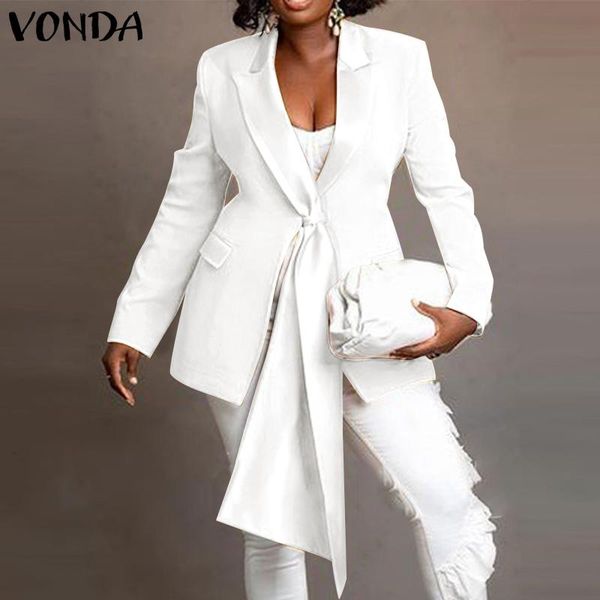 women's suits & blazers vonda 2021 autumn winter women suit blazer casual lapel button coats with pockets solid pleated long sleeve str, White;black
women's suits & blazers vonda 2021 autumn winter women suit blazer casual lapel button coats with pockets solid pleated long sleeve str, White;black