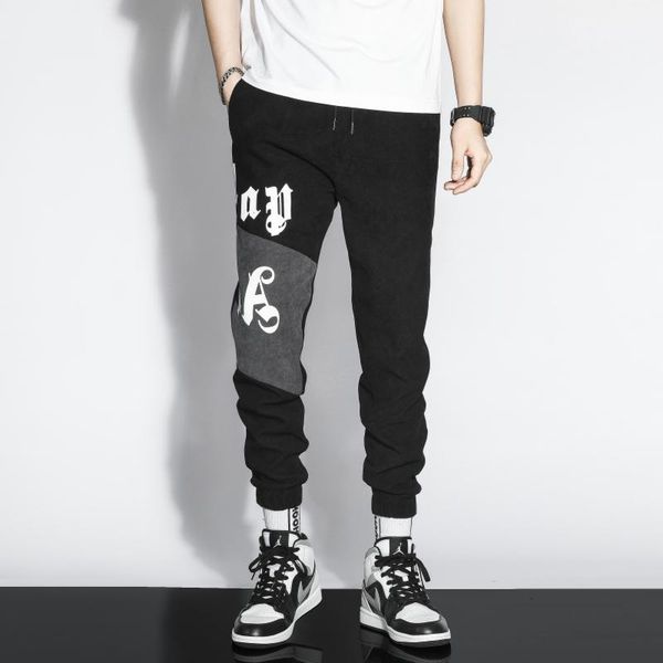 men's pants 2021 sportswear harlan casual korean version elastic waist comfortable small foot youth trousers boy, Black
men's pants 2021 sportswear harlan casual korean version elastic waist comfortable small foot youth trousers boy, Black
