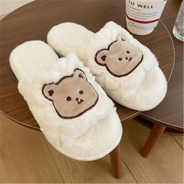 slippers 2021 cute couple fashion cartoon pattern bear autumn and winter non-slip warm indoor fluffy home shoes women, Black
slippers 2021 cute couple fashion cartoon pattern bear autumn and winter non-slip warm indoor fluffy home shoes women, Black